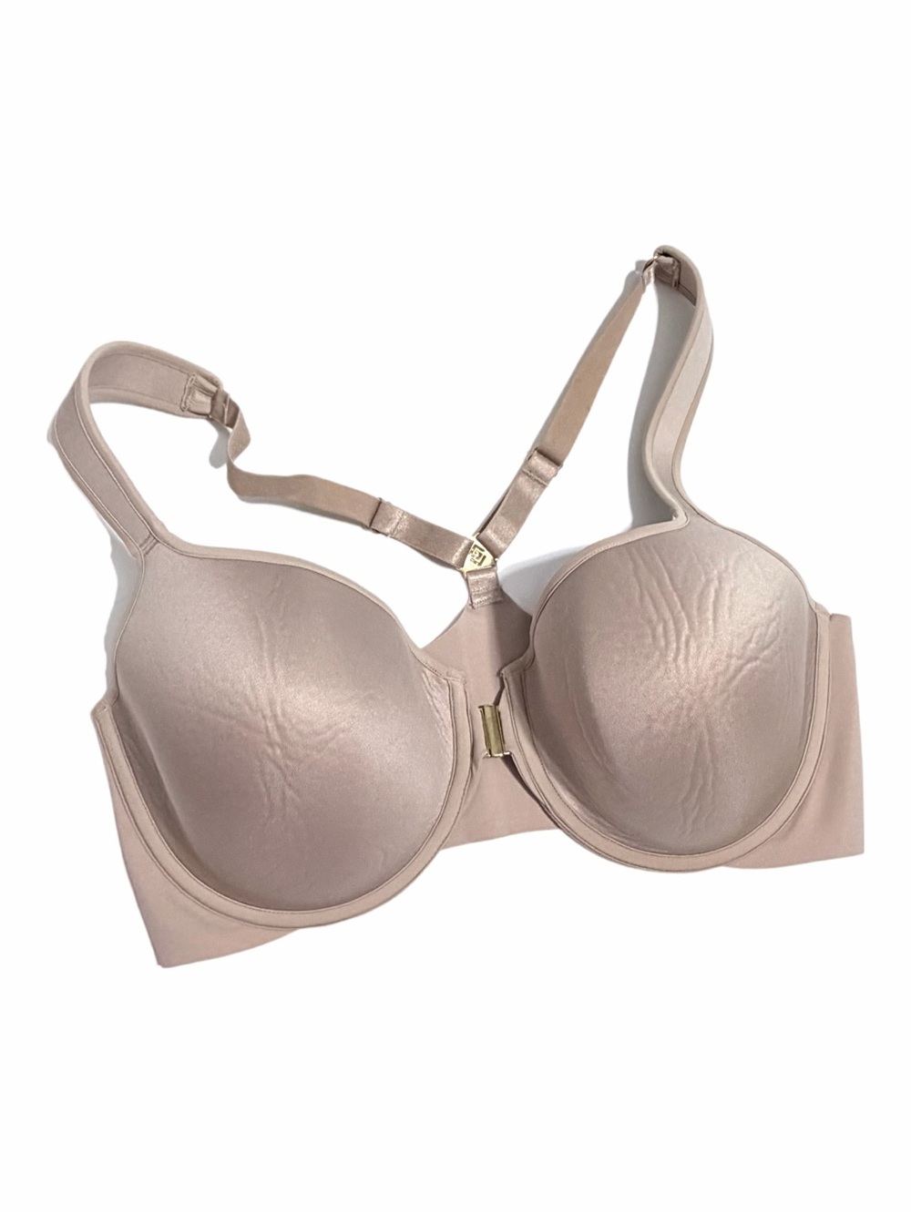 Thirdlove Bra 24/7Classic Full Coverage Racerback Front Closure Size 38D Nude